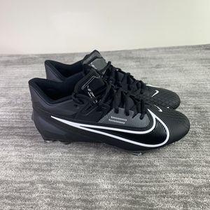 Nike Vapor Edge Elite 360 2 Football Cleats Black Mens Sjze 9 White DA5457-010